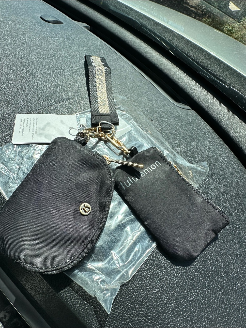 lululemon athletica Black Cell Phone Accessory Pouch